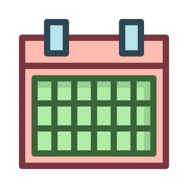 Calendar Line Icon Vector Illustration — Stock Vector