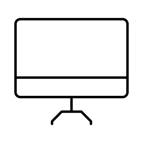 Tablero Presentación Vacío Icono Vector Ilustración — Vector de stock