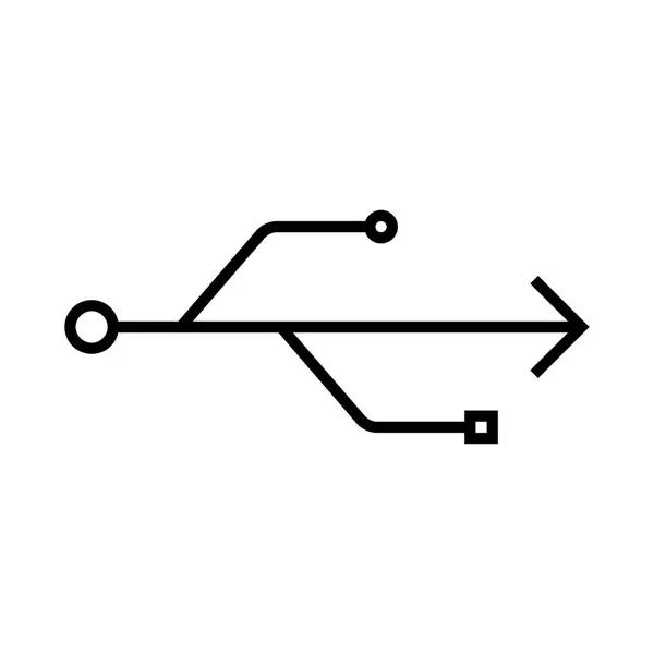 Elektrizität Symbol Vektor Illustration — Stockvektor