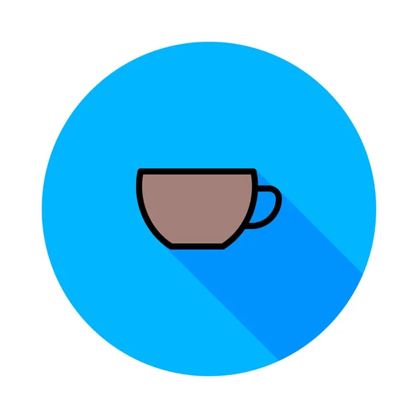 Tasse Linie Symbol Vektor Illustration — Stockvektor