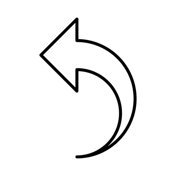 Icono Web Flecha Vector Ilustración — Vector de stock