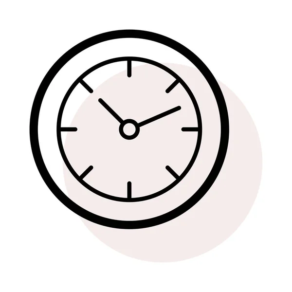 Illustration Vectorielle Icône Horloge — Image vectorielle