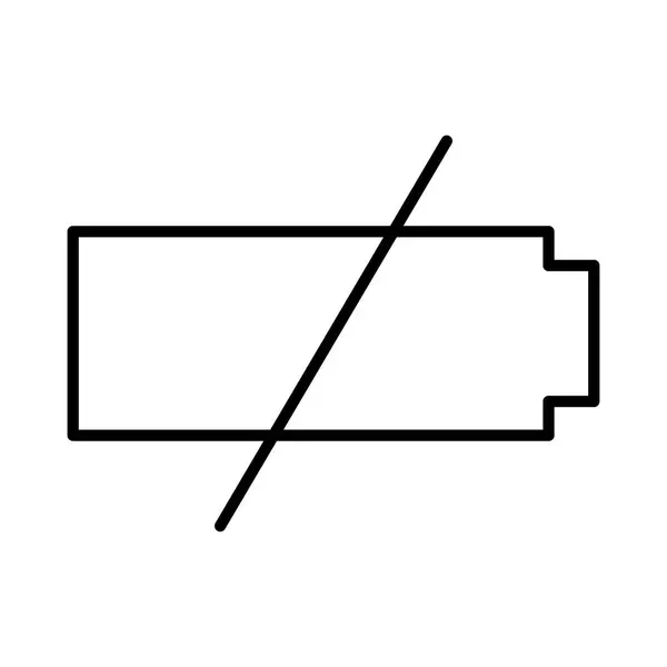 Значок Батареї Векторна Ілюстрація — стоковий вектор