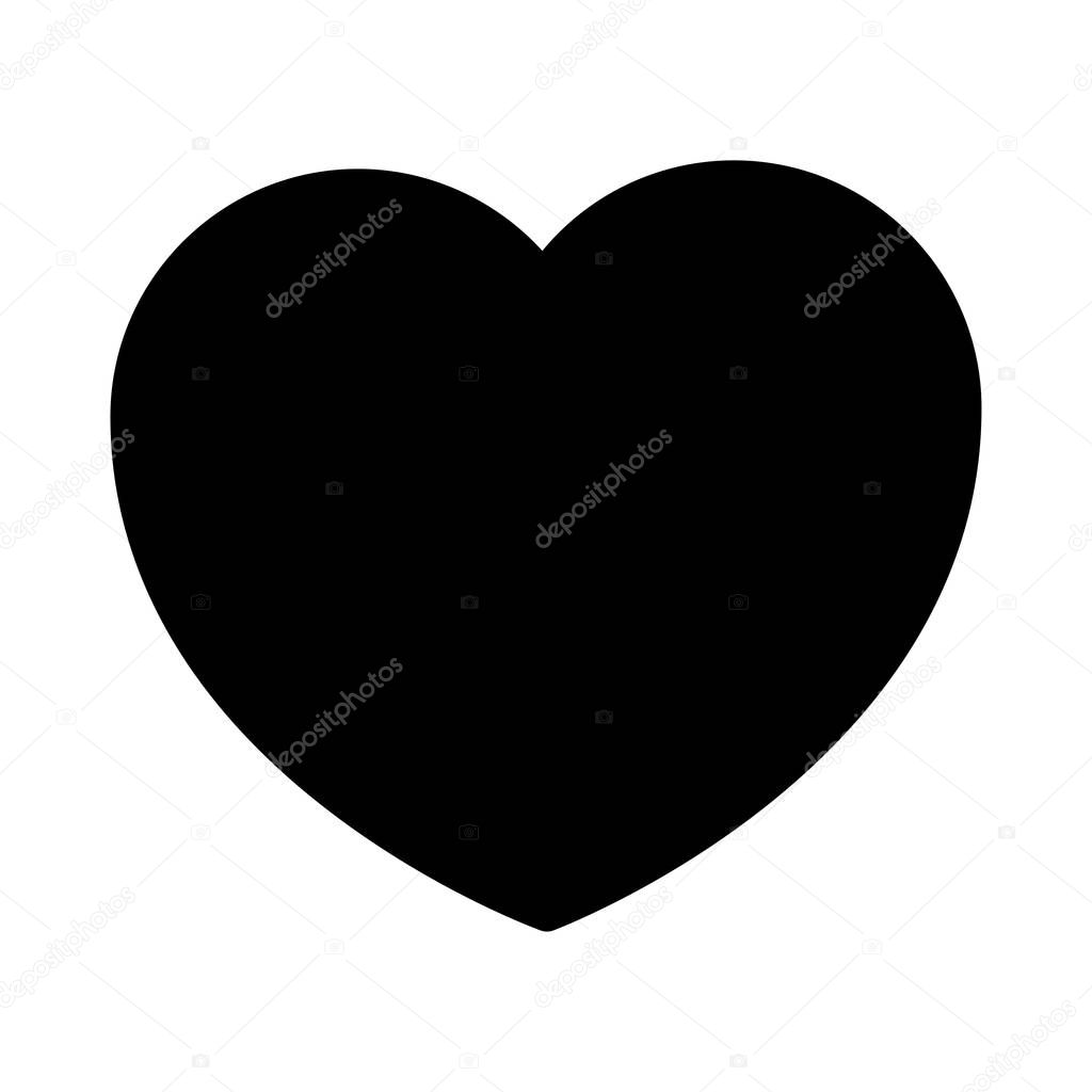 heart web icon, vector illustration 