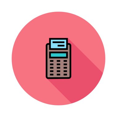 Terminal Bankası simgesi, vektör illüstrasyonu 