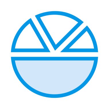 Diyagram simgesi vektör illüstrasyonu 