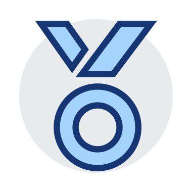 Madalya ikon vektör illüstrasyonu 