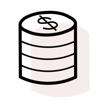 para simgesi vektör illüstrasyonu 