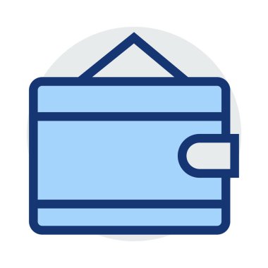 cüzdan web simgesi, vektör illüstrasyonu 