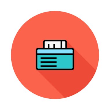 kart simge vektör çizim 