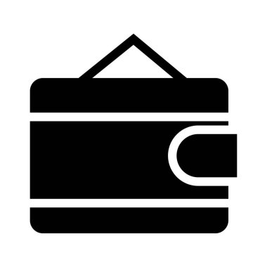 cüzdan web simgesi, vektör illüstrasyonu 