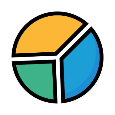 Diyagram simgesi vektör illüstrasyonu  