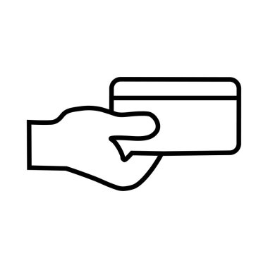 elinde vektör çizim kartı 