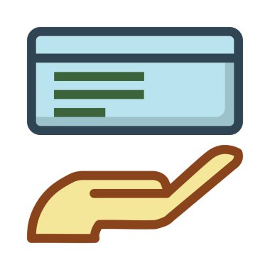 kart simge vektör çizim 