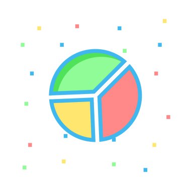 Diyagram simgesi vektör illüstrasyonu  