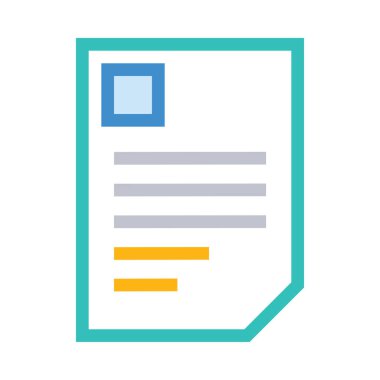 belge simgesi vektör illüstrasyonu 