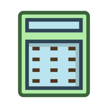 hesap makinesi web simgesi, vektör illüstrasyonu 