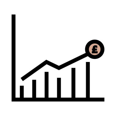 Diyagram simgesi vektör illüstrasyonu 