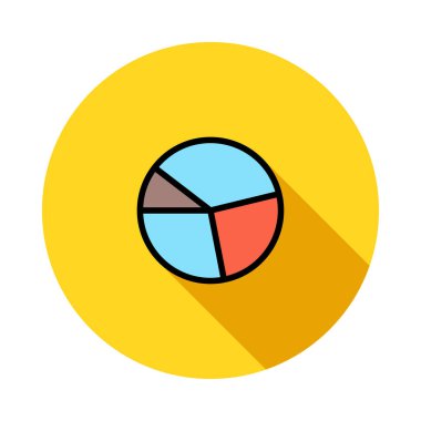 Diyagram simgesi vektör illüstrasyonu 