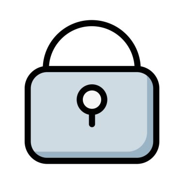 ikon vektör illüstrasyonunu kilitle 