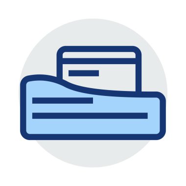 kart simge vektör çizim 