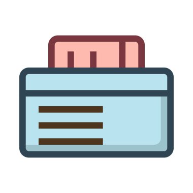 kart simge vektör çizim 