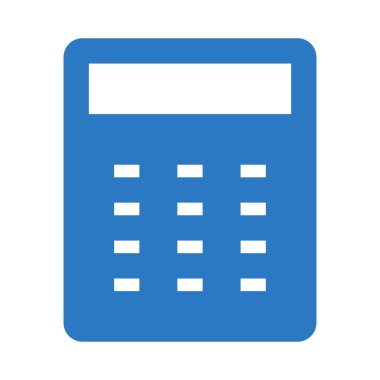 hesap makinesi web simgesi, vektör illüstrasyonu 