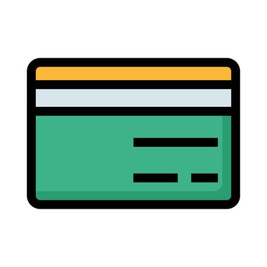 kart simge vektör çizim 