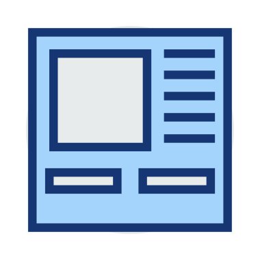 kart simge vektör çizim 