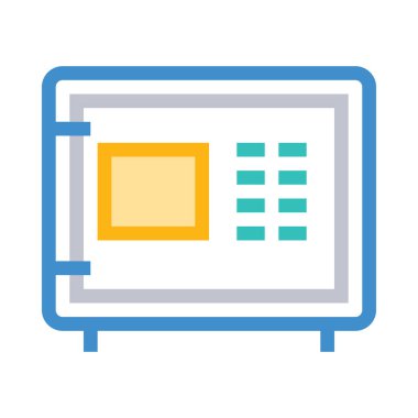 güvenli simge vektör illüstrasyonu  