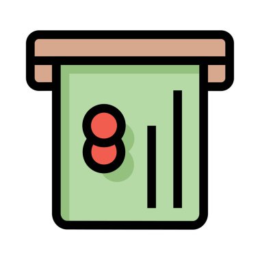 kart simge vektör çizim  