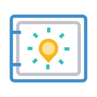 güvenli simge vektör illüstrasyonu 