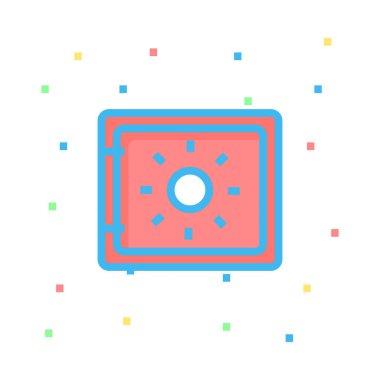 güvenli simge vektör illüstrasyonu 