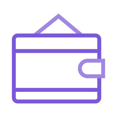 cüzdan web simgesi, vektör illüstrasyonu 