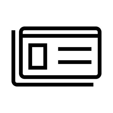 kart simge vektör çizim 