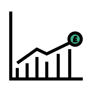 Diyagram simgesi vektör illüstrasyonu 