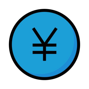 Yen izole üzerinde beyaz arka plan sikke