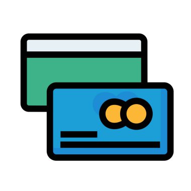 kart simge vektör çizim 