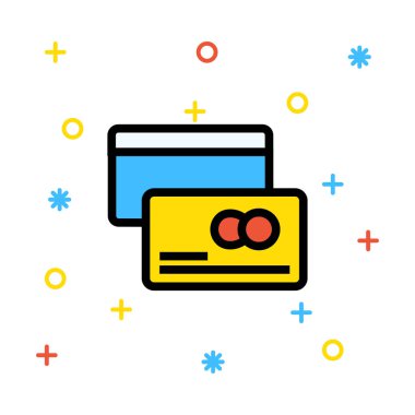 kart simge vektör çizim 