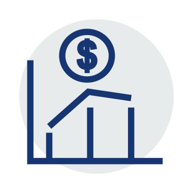 Dolar simgesi vektör illüstrasyonu 