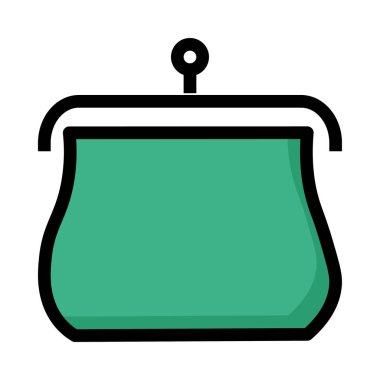 çanta simge vektör çizim 