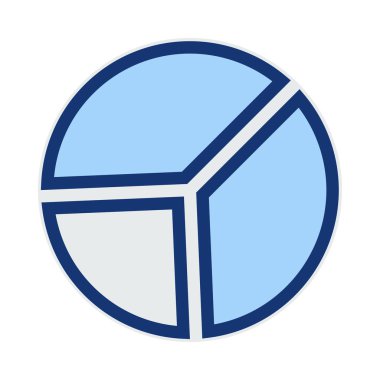 Diyagram simgesi vektör illüstrasyonu  