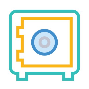 güvenli simge vektör illüstrasyonu 