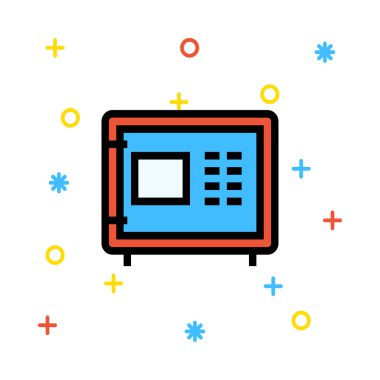 güvenli simge vektör illüstrasyonu  