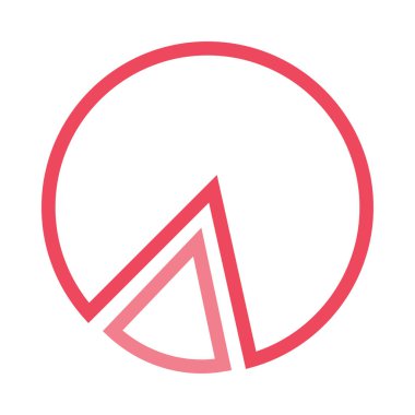 Diyagram simgesi vektör illüstrasyonu 