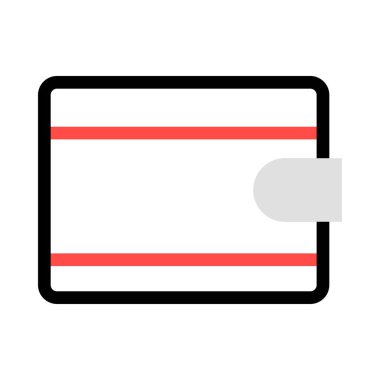 cüzdan ikonu vektör illüstrasyonu 