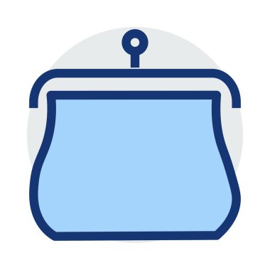 çanta simge vektör çizim 