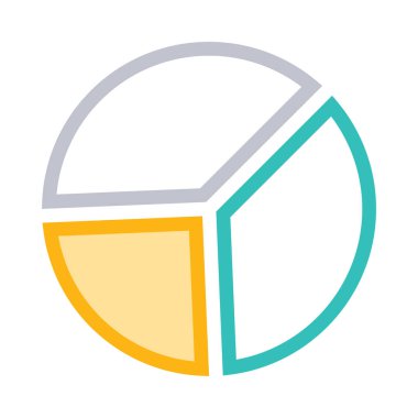 Diyagram simgesi vektör illüstrasyonu  