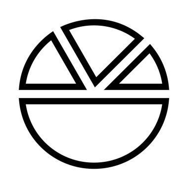 Diyagram simgesi vektör illüstrasyonu 