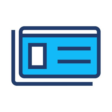 kart simge vektör çizim 